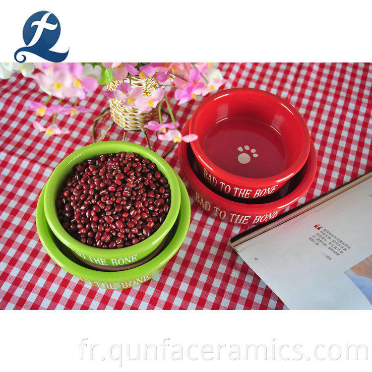 Promotion OEM Design Custom Ceramic Small Animal Pet Pet Bowls Feeder